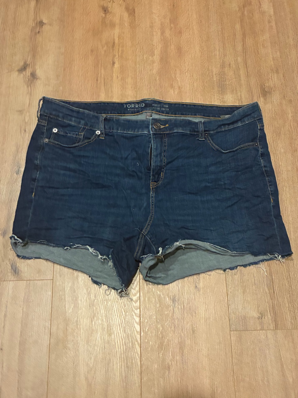 torrid Dark Indigo Stretch Denim Shorts